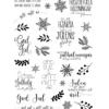 Clear Stamps, jultexter