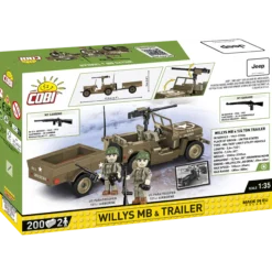 COBI Willys och MB trailer