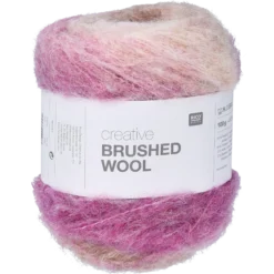 Creative brushed wool, Roses
