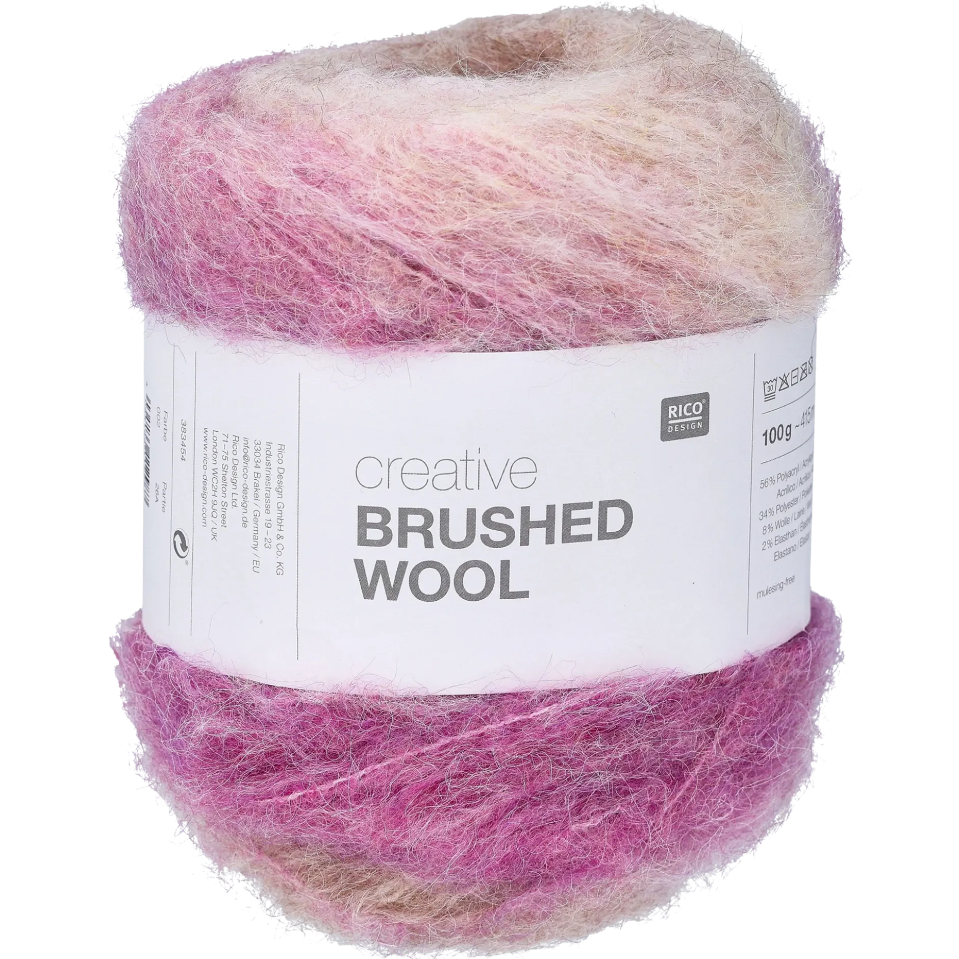Creative brushed wool, Roses