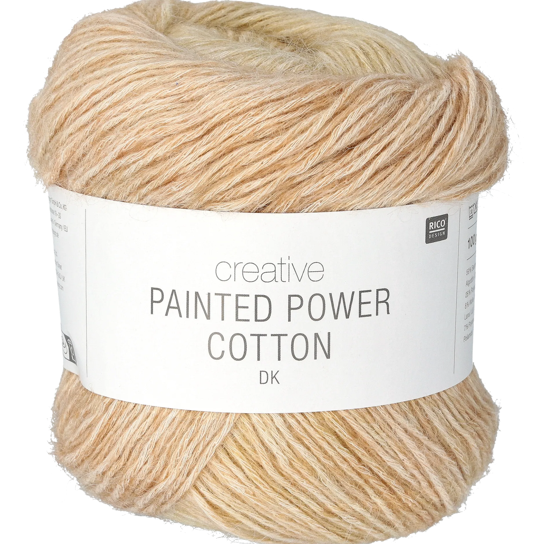 Creative Painted Power Cotton, Dark Peaches