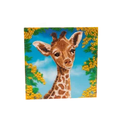 Crystal Art Card Kit, giraff