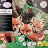 Crystal Art Kits Canvas Fox Cubs