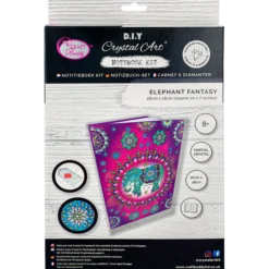 Crystal Art Notebook Elephant Fantasy