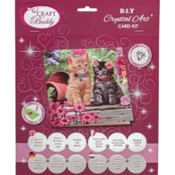Crystal Card Kit Cat Friends