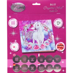 Crystal Card Kit Unicorn Garland