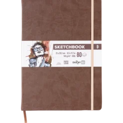 Darwi skissbok A4, brun