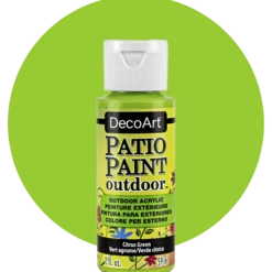 Deco Art Patio paint, Citrus green