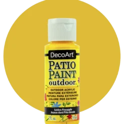 Deco Art Patio paint, Golden pineapple