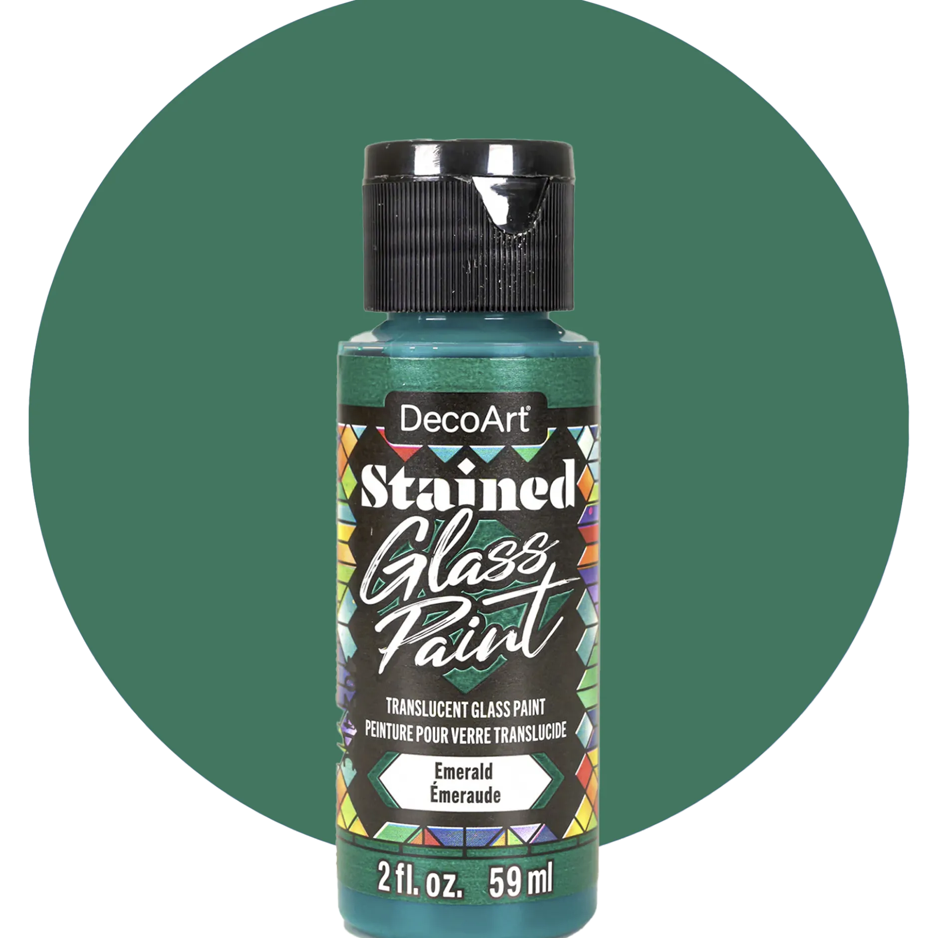 Deco Art Stained glass paint, Emerald