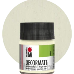 Decormatt, elfenben