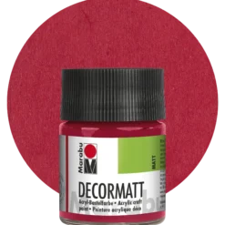 Decormatt, karminröd