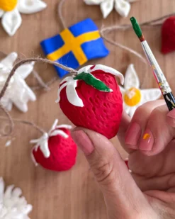 Decormatt, karminröd