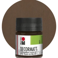 Decormatt, mörkbrun
