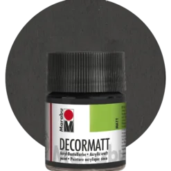 Decormatt, svart