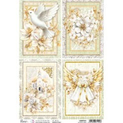 Decoupage Rispapper, flowers