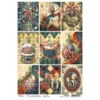 Decoupage Rispapper Julkort
