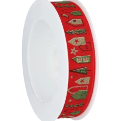 Dekorband, röd