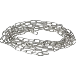 Dekorkedja 20x10 mm 2,5 m, förnicklad