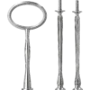 3-dels Kakfatshandtag, silver