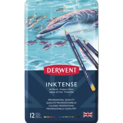 Derwent Inktense akvarellpenna, 12 st