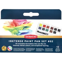Derwent Inktense Paint Pan nr 2, 12 st