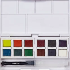 Derwent Inktense Paint Pan nr 2, 12 st