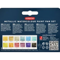 Derwent Metallic Paint Pan, 12 st