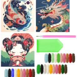 Diamond Art kort 3-pack, Japan