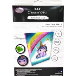Diamond Painting Notebook Unicorn Smile