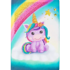 Diamond Painting Notebook Unicorn Smile