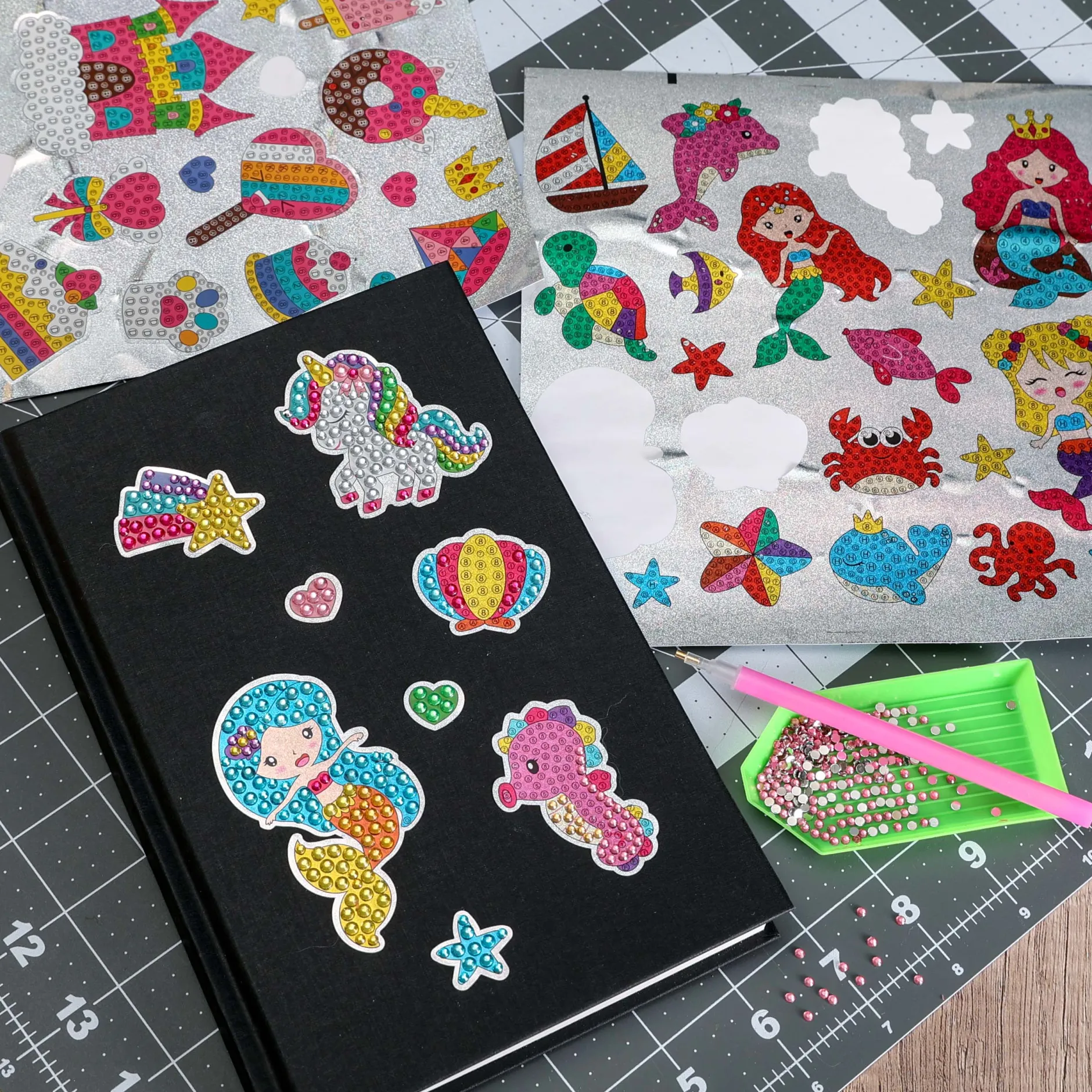 Diamond painting Stickers, Ocean