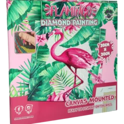 Diamond Painting 30 x 30, flamingo