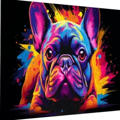 Diamond Painting 30 x 40, Fransk Bulldog