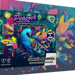 Diamond Painting 30 x 40, Påfågel