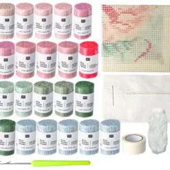 DIY Rya set roskudde