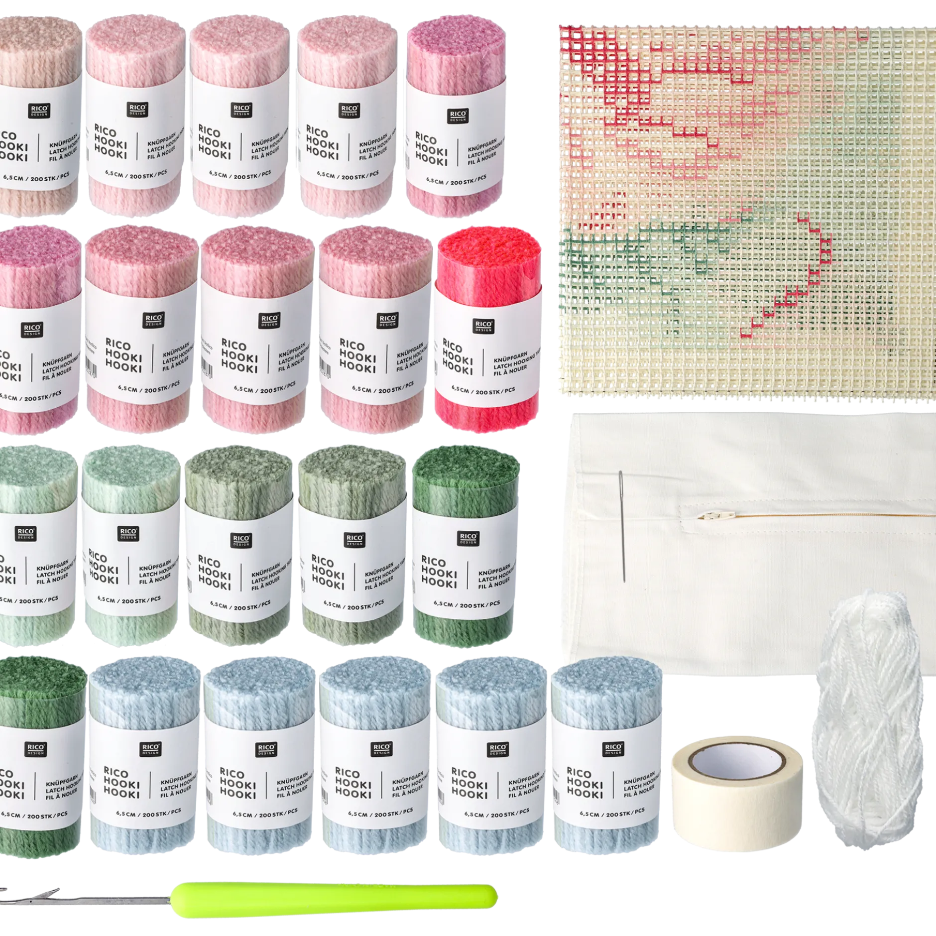 DIY Rya set roskudde