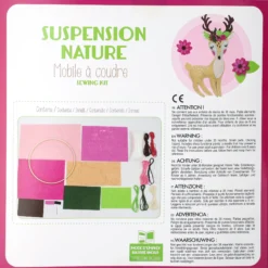 DIY Sy en mobil i filt, rosa