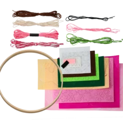 DIY Sy en mobil i filt, rosa
