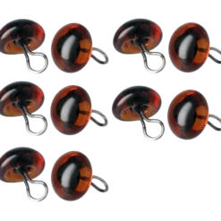 Djurögon 8 mm 5 par, brun