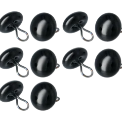 Djurögon 8 mm 5 par, svart