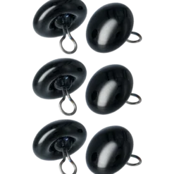 Djurögon 12 mm 3 par, svart