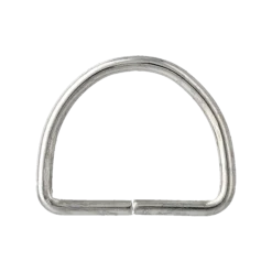 D-ring, förnicklad