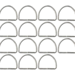 D-ring, förnicklad