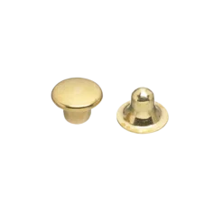 Dubbelnit 7x5 mm50 st, mässing