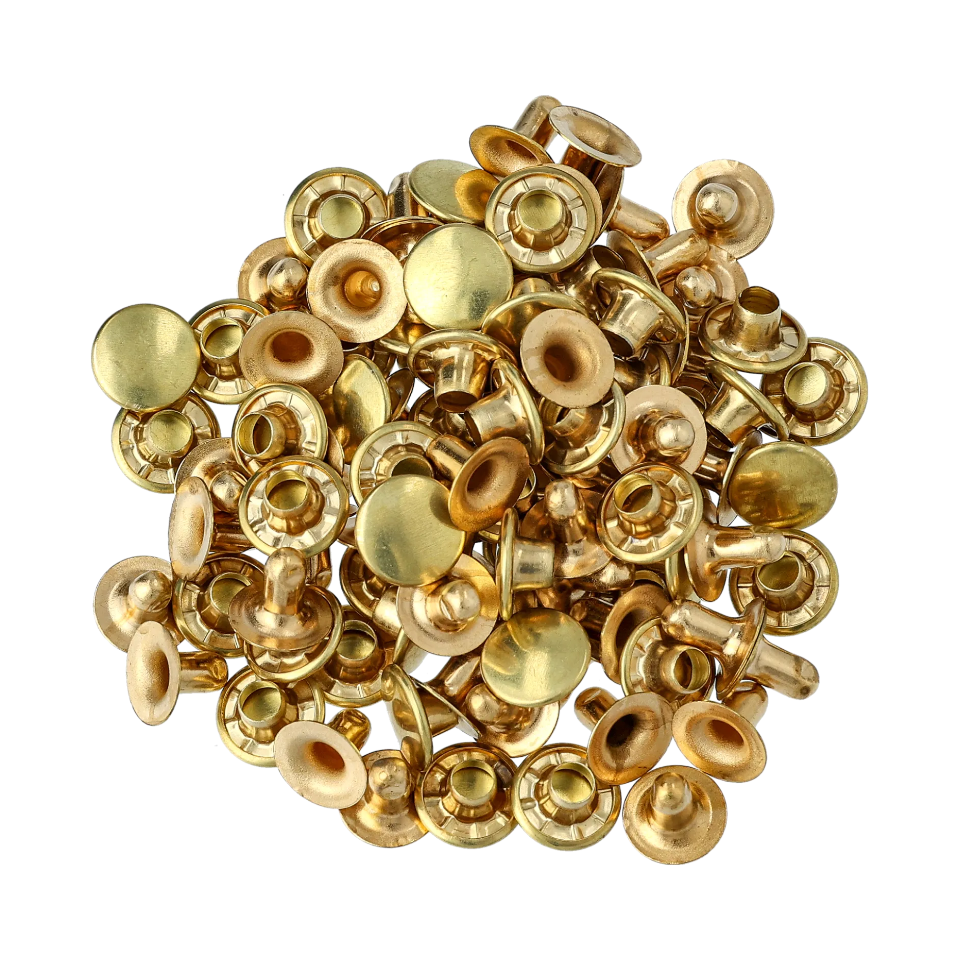 Dubbelnit 10,5x8 mm 50st, mässing