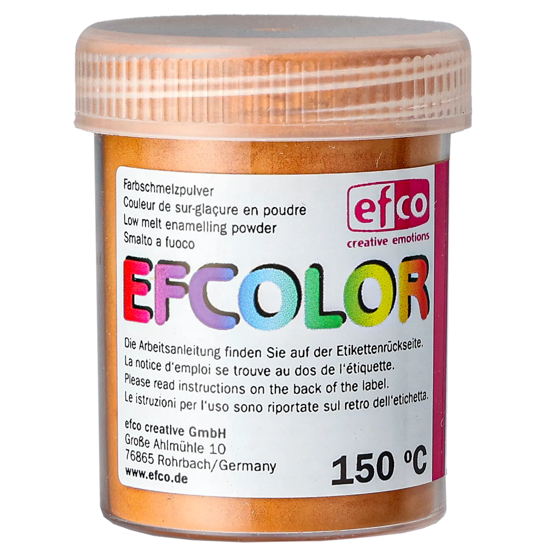 Efcolor smältpulver, brun