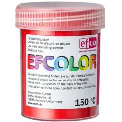 Efcolor smältpulver, korallröd