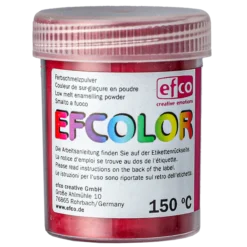 Efcolor smältpulver, mörkröd