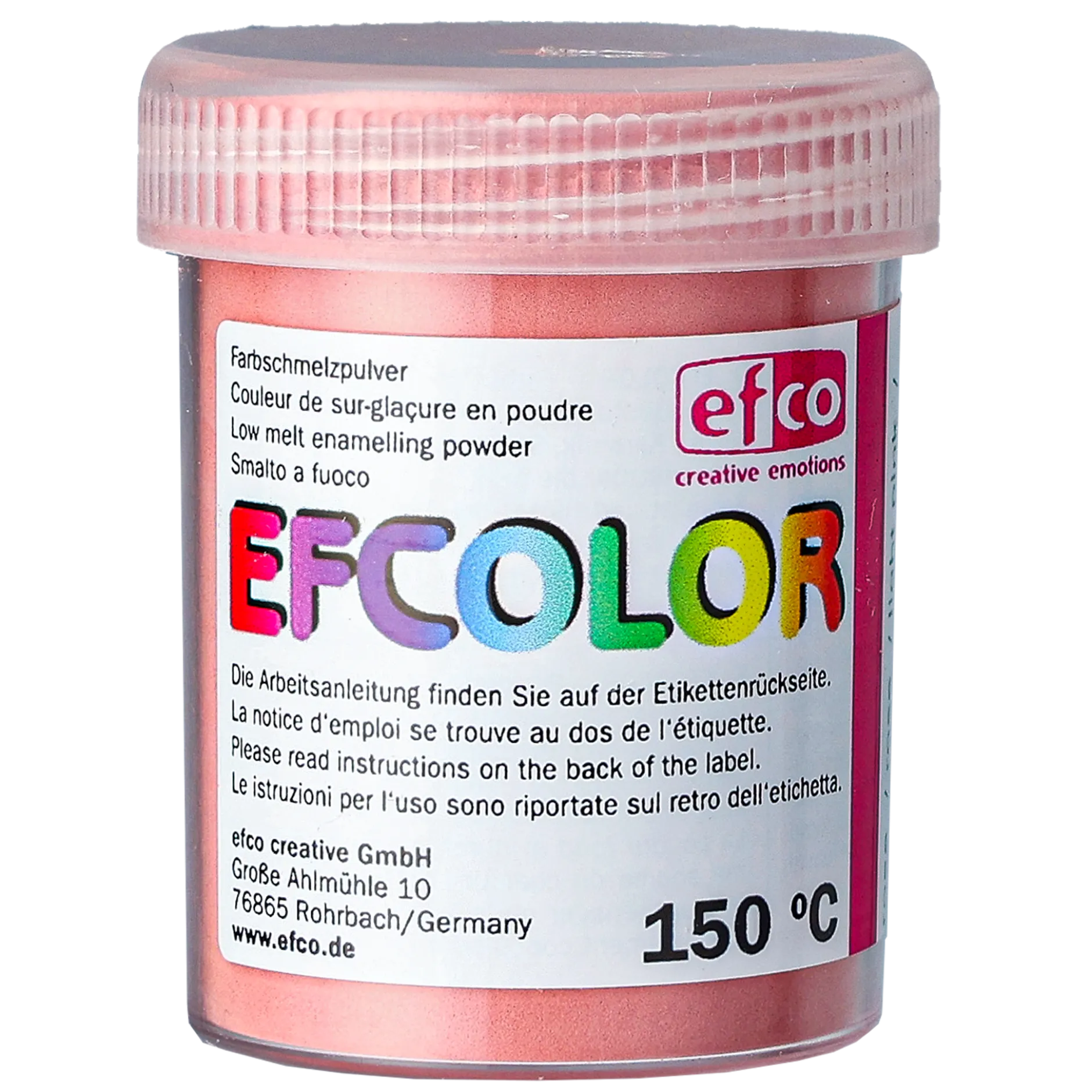 Efcolor smältpulver, rosa